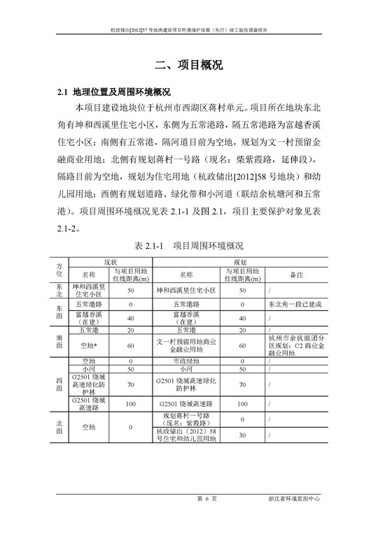 【公示】杭政储出【2012】57号地块建设项目情形掩护设施（先行）完工验收视察报告